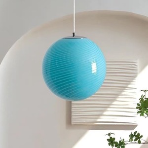 Lámpara de Techo Italiana de Cristal de <span class=keywords><strong>Murano</strong></span>, Estilo Francés, Colorida, con Protección Ocular, LED Blanco Cálido, Ángulo de Haz de 360°, Fácil Instalación - Product Image 1