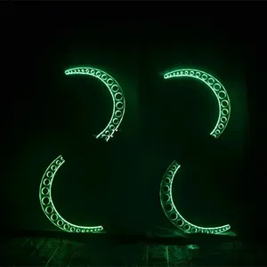 Party, Tanz, Bühne, Laufsteg, Performance, Show-Requisiten & -Bekleidung: Leuchtende Robotermann-Kostüme mit LED-Säbeln und LED-Stäben - Product Image 5