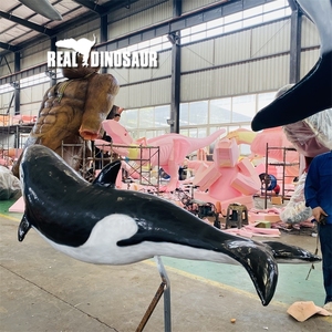 Tùy chỉnh động vật biển animatronic Cá voi động vật biển orcas mô hình cho công viên Đại Dương - Product Image 5