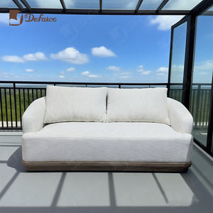 أثاث فاخر خارجي من خشب الساج مع غطاء ناعم مقاوم للماء-طقم فيلا لحديقة الفندق ، - Product Image 3