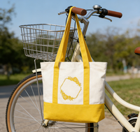 Grand sac fourre-tout en toile personnalisable, écologique, recyclable, réutilisable, parfait pour les cadeaux, les courses et les sorties