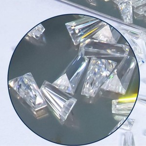 Moissanite Trapezoid D Color Lab Created Gemstone For Jewelry Making - Product Image 3