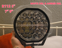 Kit de Barra de Luces LED Flexible para Vehículos, Camiones y Todoterreno, con Conexión Superior, Color Ámbar, para Trabajo, Niebla y Conducción
