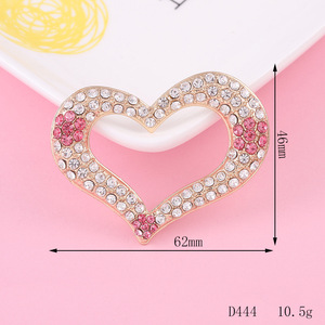 Diamante Rosa rojo corazón aceite gota pajarita moda colgantes encantos cristal plateado teléfono caso DIY manualidades Deco Accesorios - Product Image 2