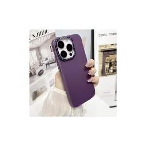 For iPhone 13 14Luxury aviation aluminum alloy frame frosted PC material phone case with high quality