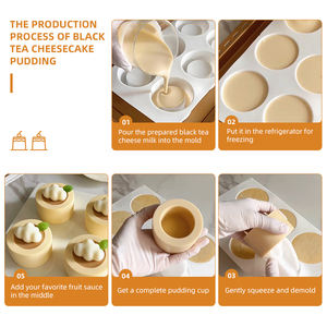 Moule à Chocolat en Silicone pour Bricolage de Qualité Alimentaire Antiadhésif Flexible Sans Bpa Moule à Gâteau Moule à Glace Moule à Mousse Pudding Moule à Bonbons - Product Image 3