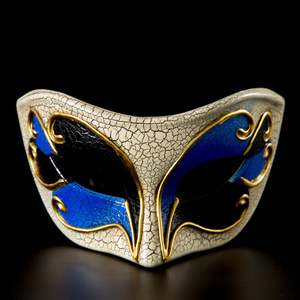 Máscara de Mascarada Máscara de Venecia <span class=keywords><strong>pintada</strong></span> de media <span class=keywords><strong>cara</strong></span> Máscaras de fiesta de baile de cabeza plana para Halloween Cosplay <span class=keywords><strong>Carnaval</strong></span> - Product Image 3