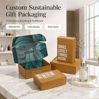 Boîte d'expédition pliable en carton ondulé pour cadeaux, emballage de luxe imprimé mat durable