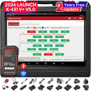 2024 lanzamiento x431 V Plus 5,0 precio OBD todos los sistemas lector automotriz lectura de coche obd2 escáner de diagnóstico profesional dispositivo automático