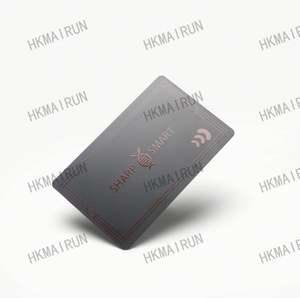 Tarjeta de Visita Profesional de Aluminio Anodizado Negro con Temática Europea, 1 mm - Product Image 2