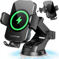 Chargeur de voiture sans fil à charge rapide magnétique compatible USB-C 12V 15W, support de téléphone pour iPhone et Model T8