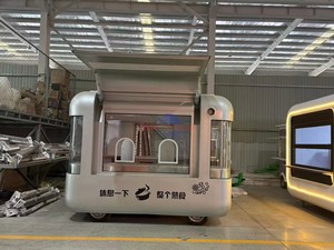 รถขายอาหารเคลื่อนที่แบบกำหนดเอง รถพ่วงขายอาหารเร็วพร้อมอุปกรณ์ครบครัน รถเข็นขายกาแฟ ไอศกรีม รถขายอาหารพร้อมครัว - Product Image 5