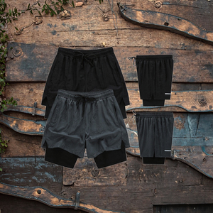 Pantalones Cortos Deportivos para Hombre, Cintura Elástica, Secado Rápido, Doble Capa, Transpirables, Ecológicos - Product Image 3