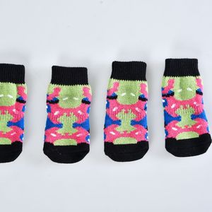 Chaussettes antidérapantes antidérapantes pour chiot et chien Protecteurs de patte Contrôle de la traction intérieure 3 set Chaussettes pour chiens et humains avec <span class=keywords><strong>serviette</strong></span> - Product Image 5