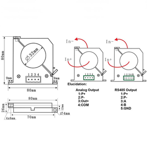 KHCT DC <span class=keywords><strong>Leakage</strong></span> Current Sensor DC-1000mA OEM Personalizar Split Core <span class=keywords><strong>Leakage</strong></span> Current Sensor - Product Image 2