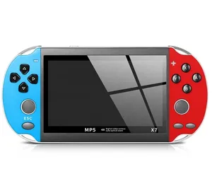 Nedeins — Mini Console de jeux vidéo Portable X7, mémoire 8 go, caméra 4.3 pouces, écran LCD, MP5, Rechargeable pour télévision