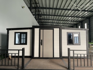 Maison conteneur préfabriquée extensible en acier de 20 pieds et 40 pieds, maisons modulaires amovibles, maisons préfabriquées portables avec panneaux démontables - Product Image 3