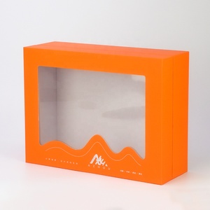 บรรจุภัณฑ์พิมพ์โลโก้ที่กําหนดเองหรูหราปรับแต่งกระดาษแข็งบรรจุภัณฑ์กระดาษกล่องของขวัญกล่องบานเลื่อนพร้อมหน้าต่างใส - Product Image 3