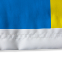 Conception personnalisable imperméable en polyester durable de l'usine de drapeau professionnel 90X150CM drapeau ukrainien Pennant-Ready Ship Ukraine