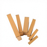 Boîtes rigides standard en carton ondulé brun, avec lamination mate, recyclables, petites boîtes d'expédition pour cadeaux et artisanat, avec poignée