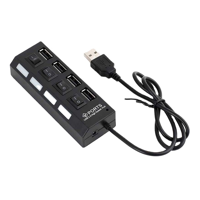 USB hub independent switch desktop extender 4-port high-speed USB 2.0 hub splitter