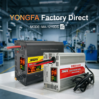 Chargeur de batterie intelligent YONGFA 12V 10A avec écran LCD numérique MA-1210DS QC2.0 AC/DC électrique