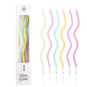 Spiral Creative Christmas Ball Rainbow Candle Birthday <b>Cake</b> <b>Decoration</b> Other Festive <b>Cakes</b> Premium Wax <b>Cake</b> <b>Decoration</b> <b>Supplies</b> - Product Image 1