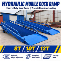 Rampe de quai mobile hydraulique 8T 10T 12T, plateforme de chargement portable pour camions et conteneurs