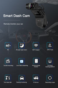 Caméra embarquée intelligente 4G avec contrôle par application, enregistreur GPS, mode stationnement et audio bidirectionnel pour la sécurité automobile - Product Image 3