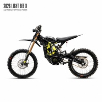 Moto électrique tout-terrain Surron Light Bee X noire, haute vitesse 80 km/h