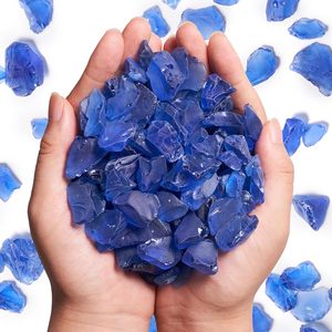 Versatile Sea Glass Block 1LB Vase Fillers Art Sea Glass DIY Crafts for Beach Weddings Decor