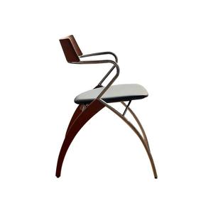 Chaise de salle à manger vintage de designer danois, fauteuil en bois massif avec dossier, style rétro minimaliste pour la maison et le salon - Product Image 5