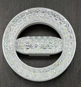 Plafonniers LED modernes en forme de soucoupe volante en cristal, 24W, base E27, AC100V-265V, puces DOB SMD2835, 2000 lumens, ABS+PS, garantie 1 an - Product Image 4
