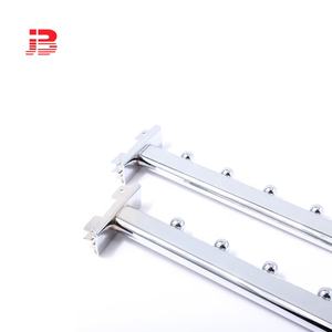 Toko Pakaian 15*30 Mm Tabung Oval 5-9-Bead Miring Tiang Tegak Gantung Display Hook untuk 2 ''<span class=keywords><strong>Slotted</strong></span> Saluran - Product Image 6