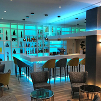 Comptoir de bar design diamant, comptoir de bar humide et station de café pour hôtel, comptoir de buffet et de bar à salades pour restaurant