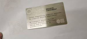 شعار مخصص فاخر بطاقة الأعمال المعدنية منتج جديد طلاء مصنوعات يدوية معدنية الفضة المصقولة المطبوعة - Product Image 3