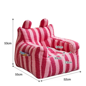OEM tùy chỉnh trẻ em hiện đại bọt Sofa ghế bành cho phòng ngủ phòng chơi màu hồng công chúa trẻ em đi văng, trẻ em đọc sách Nook sofa - Product Image 3