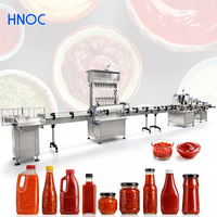 HNOC Petite machine de remplissage pour pâte épaisse, crème, sauce aux pommes, fromage, miel, dans des pots en verre (par exemple pour beurre de cacahuète)