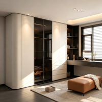 Armoire de chambre de luxe sur mesure de haute qualité avec tiroirs pour la rénovation résidentielle haut de gamme