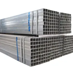 SHS RHS Steel Tube Zinc Coated Pipe Pre Galvanized Square Rectangular Hollow Section ERW Square Carbon Steel Pipe And Tube
