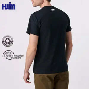 T-shirt classica classica e morbida di alta qualità stile personalizzato 100% Eco- Friendly sostenibile da uomo magliette riciclate