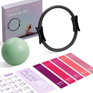 <span class=keywords><strong>Kit</strong></span> de inicio de ejercicio en casa de 7 Uds., tabla de entrenamiento de anillo de Pilates portátil, <span class=keywords><strong>Kit</strong></span> de <span class=keywords><strong>barra</strong></span> de Pilates multifuncional con bandas de resistencia - Product Image 2