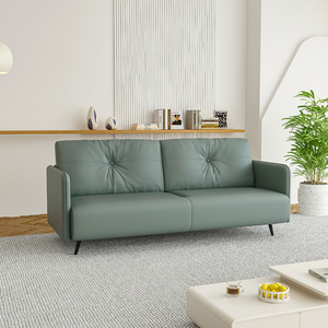 Juego de Sofás de Cuero Nórdico de Color Personalizado, Apto para Sofás Dobles en Apartamentos Pequeños, Hoteles, Relleno de Esponja, Sofás de Salón Familiar - Product Image 2