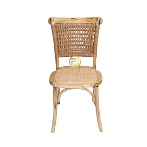 Chaises de mariage en rotin tissé en bois massif durable en gros - Product Image 1