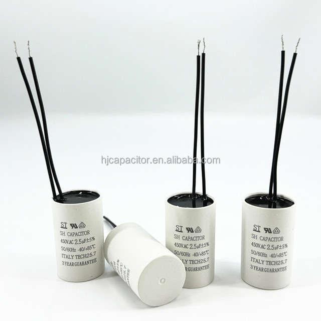 Fan Parts AC Motor Starting Aluminum Case CBB60 3.5 Uf Metallized Thin Film Capacitor
