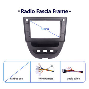 Bon prix 9 pouces cadre android <span class=keywords><strong>voiture</strong></span> pour Toyota Aygo/<span class=keywords><strong>Peugeot</strong></span> lecteur Dvd radio cadre Kit Android panneau Fascia cadre - Product Image 5