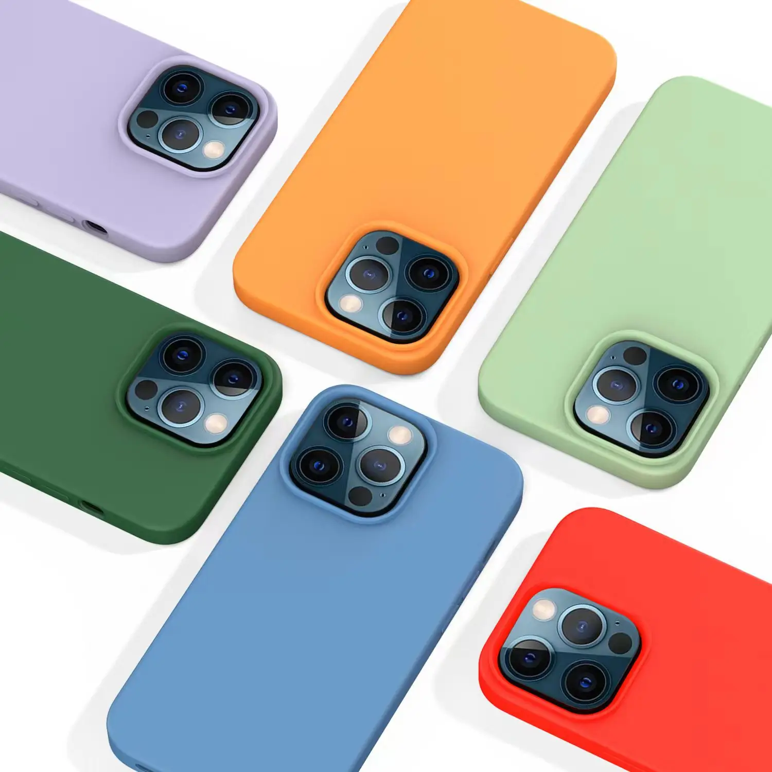 Wholesale Rts New Model Shockproof Protector Transparent Wholesale Candy Color Mobile Phone Shell For Iphone 13 14