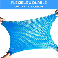 Coussin de siège personnalisable en gel respirant, doux et léger, pour chaise de voiture et bureau, TPE