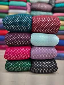 Tissu de fausse georgette brodé de matériel de robe de mariage et de soirée à forte demande avec le tissu de tulle de dentelle à vendre - Product Image 3