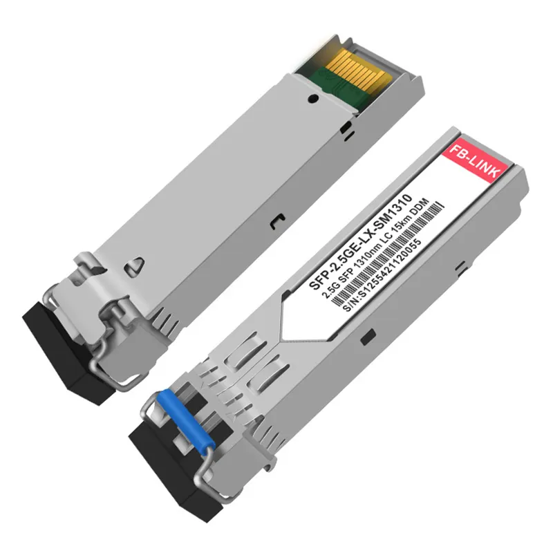 2.5GBASE-LX מצב יחיד 2.5G SFP 1310nm 15km דופלקס LC SMF מודול מקלט אופטי עבור נתב מיקרו-טיק